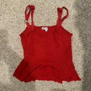 Burnt orange/red tank top
